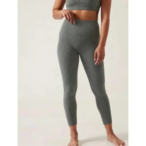 ATHLETA Elation Over the Heel Tight Heathered Gray Size XS 2021 Yoga - Picture 1 of 8